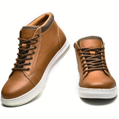 Men's Leather Stitch Ankle Boots Wear Resistant Non Slip Riding