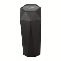 Mini Car Trash Can With Lid Modern Style Car Storage Bucket