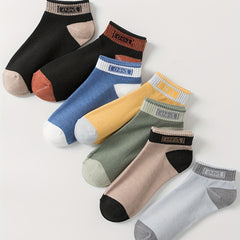 7 Pairs Letter Print Socks All-match Short Socks Women's Stockings