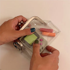 Vintage Transparent PVC Coin Purse Wallet Mini Waterproof Storage Bag