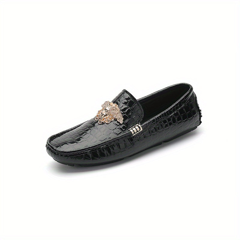 Men's Slip On PU Loafers Casual Outdoor Walking Shoes