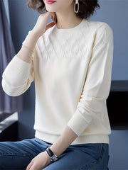 Mock Neck Long Sleeve Sweater for Women