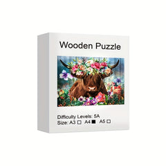 Creative Wooden Puzzles with Animal Fragments Stress relieving Christmas Game