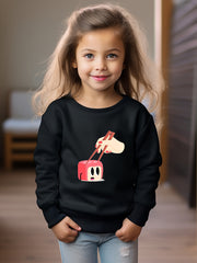 Funny Painting Graphic Sweatshirt Kids Clothes Christmas Gift