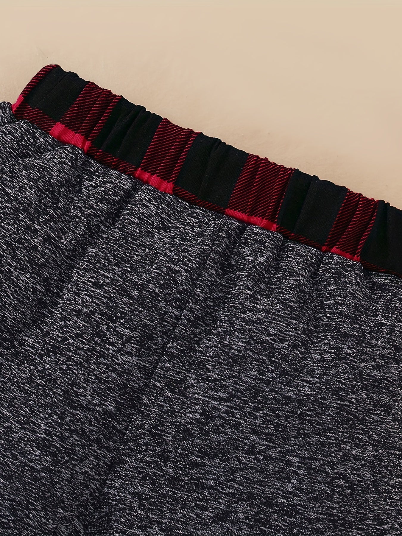 Toddler Boy's Plaid Hoodie & Sweatpants Set for Spring Fall