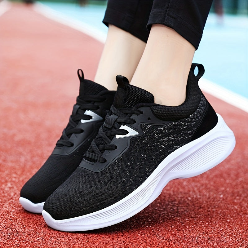 Ombre Soft Thick Sole Shock Absorption Woven Shoes