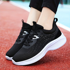 Ombre Soft Thick Sole Shock Absorption Woven Shoes