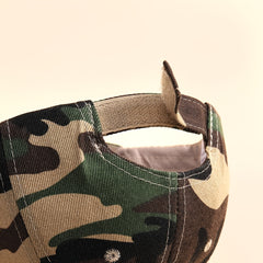 Kids Camo Baseball Cap Sun Protection Hat for Outdoor Activities