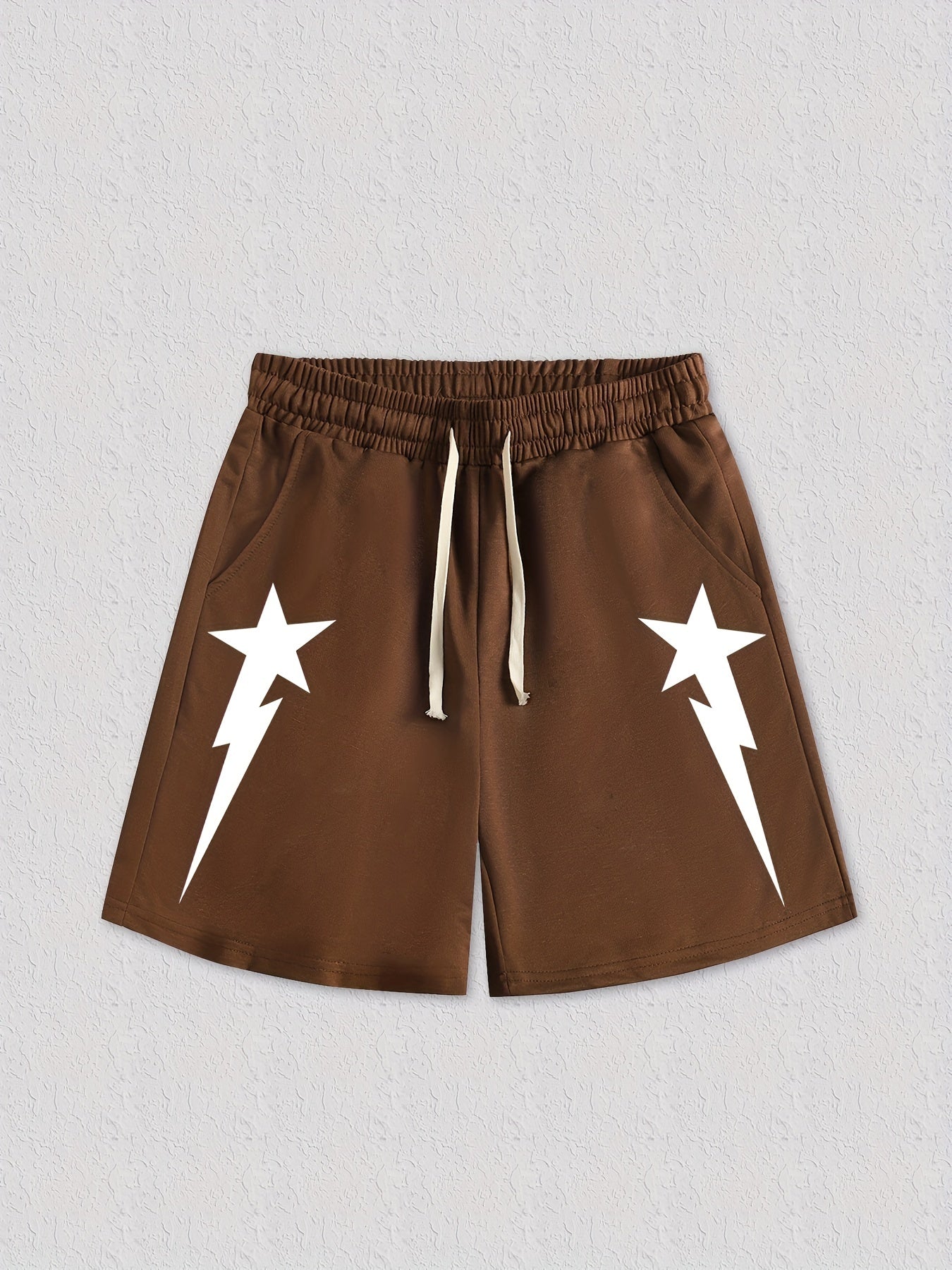 Star Pattern Men's Casual Loose Pocket Shorts