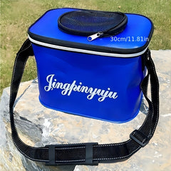 Durable Folding Fish Bucket Assorted Colors