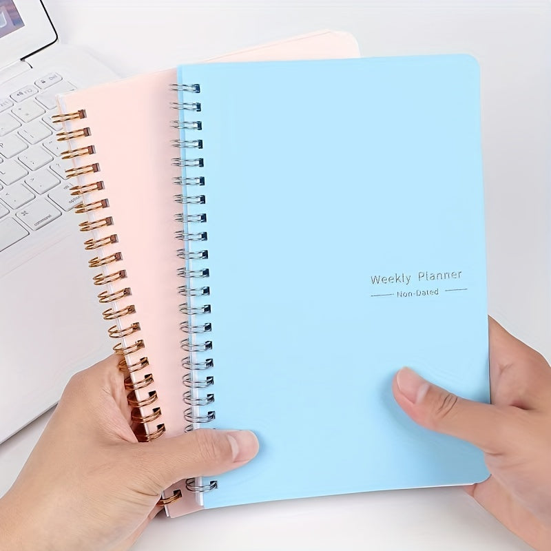 52 Sheets Weekly Planners Self Filling Schedule Coil Notebook