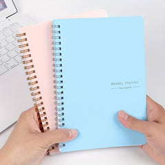 52 Sheets Weekly Planners Self Filling Schedule Coil Notebook