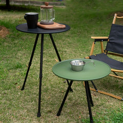 Portable Folding Telescopic Round Table Adjustable Height