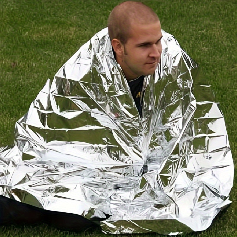 Outdoor First Aid Thermal Blanket 130 Double sided Silvery Survival Blanket
