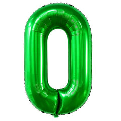 Dark Green Number Balloon 40 Foil Jungle Birthday Party Decor