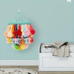 Heart-Shaped Baby Headband Holder Hanging Storage Bag