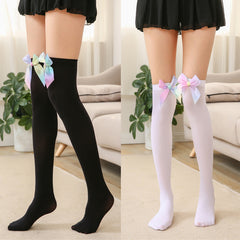 2 Pairs Thigh High Socks Over The Knee Stockings