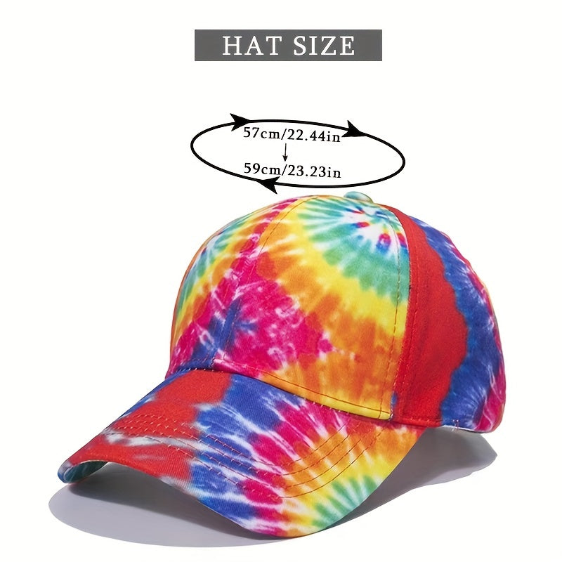 Tie Dye Print Hip Hop Baseball Cap Sun Hat
