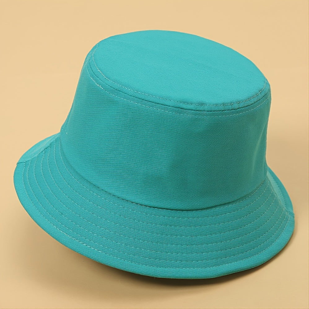 Classic Solid Pure Double sided Windproof Couple Bucket Hat