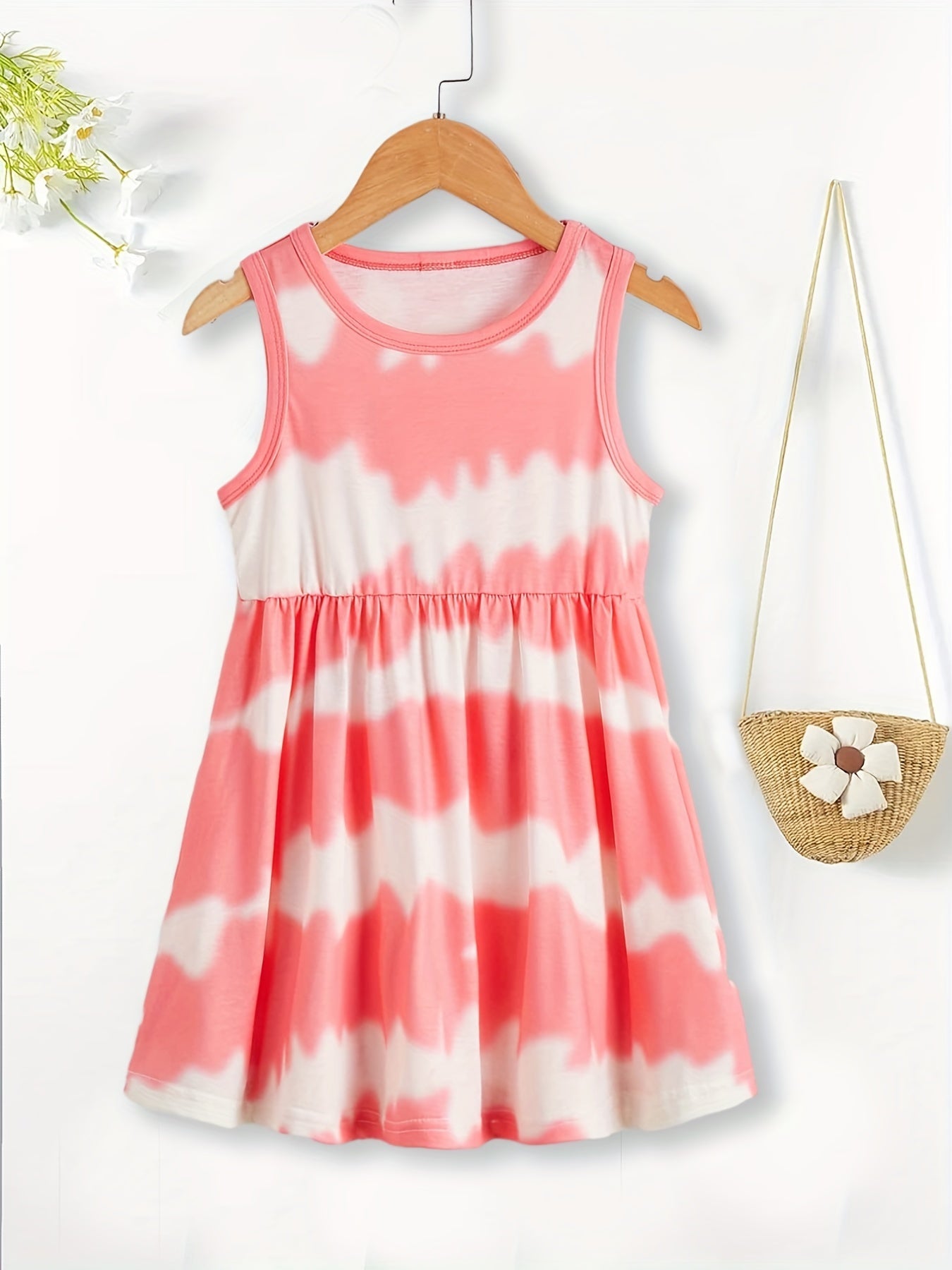 Toddler Girls Leopard Graphic Dress For Party Kids Summer Clothes