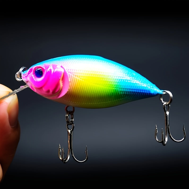 1pc Plastic Hard Bait With Treble Hook Long Casting Bionic Bait Fishing Tackle