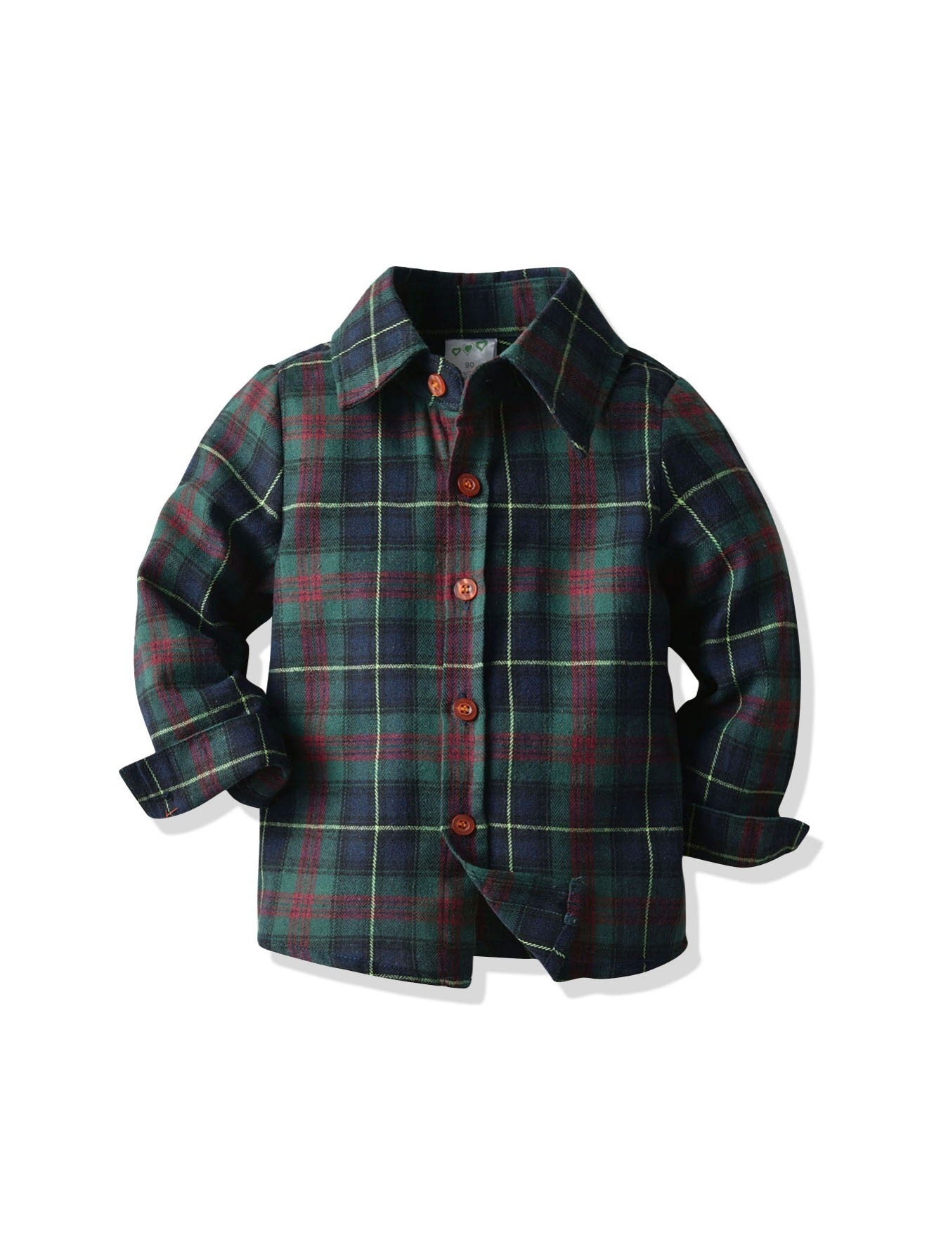 Baby Boys Gentleman Outfit Plaid Shirt & Suspender Pants Set