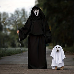Halloween Reaper Scythe Plastic Weapon Decorative Props