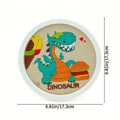 DIY Round Frame Cartoon Diamond Painting Set Room Decoration