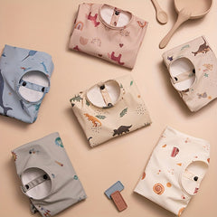 Baby Feeding Bib With Long Sleeves Children Smock Girls Boys Bibs