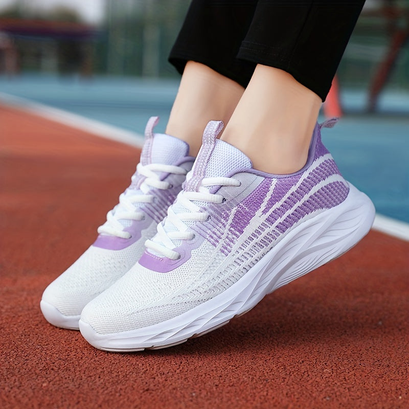 Breathable Lightweight Running Shoes for Women with Ombre Design