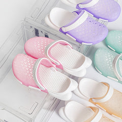 Women's Candy Clogs Hollow Out Closed Toe Slide Shoes