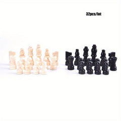 32pcs Wooden Chess Pieces International Word Chess Set Chess Game Accessories