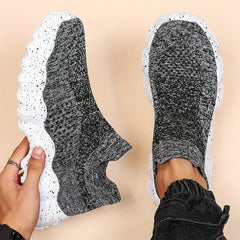 Men's Plus Size Running Sneakers Breathable Slip On Shoes for Outdoor