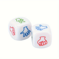 2pcs Acrylic Scissors Stone Dice For KTV Bar Drinking Game