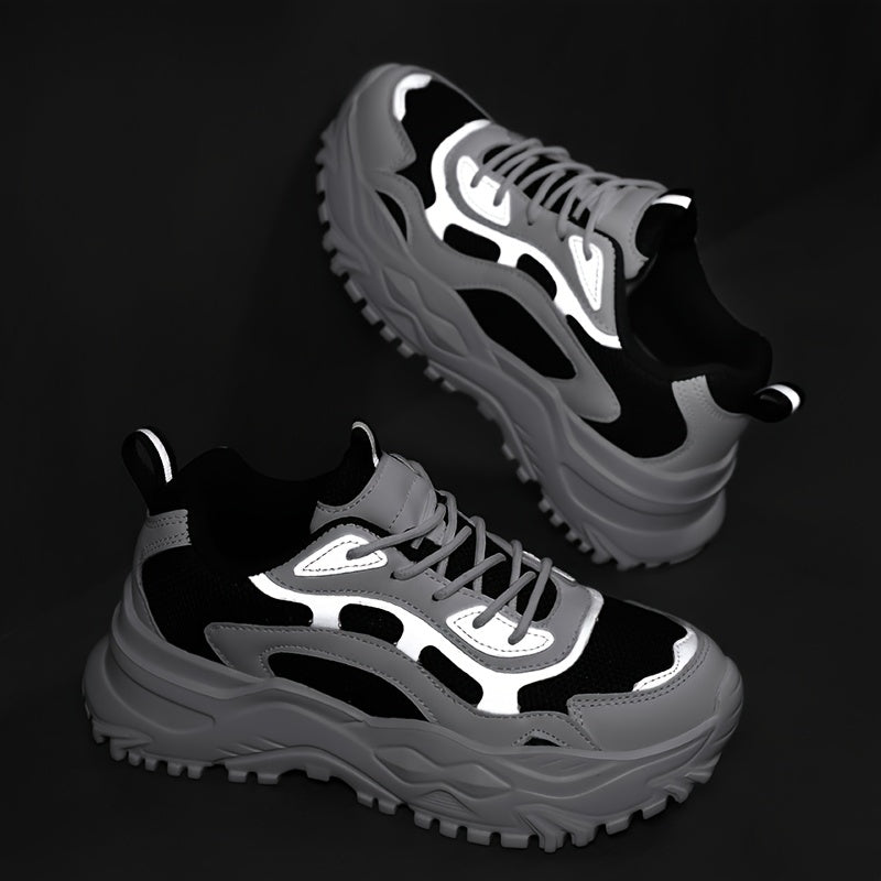 Women's Chunky Sneakers Mesh Platform Shoes for Running