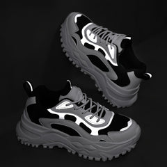 Women's Chunky Sneakers Mesh Platform Shoes for Running