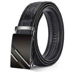 Men's PU Leather Automatic Buckle Business Belt