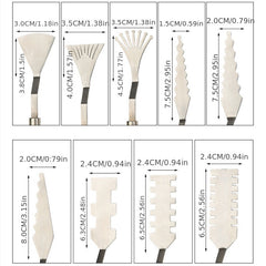 9pcs Flower Art Scraper Texture Palette Shaped Scraper Painting Tool