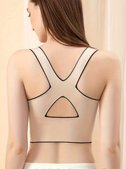 Cut Out Wireless Sports Bra Breathable Shockproof Lingerie