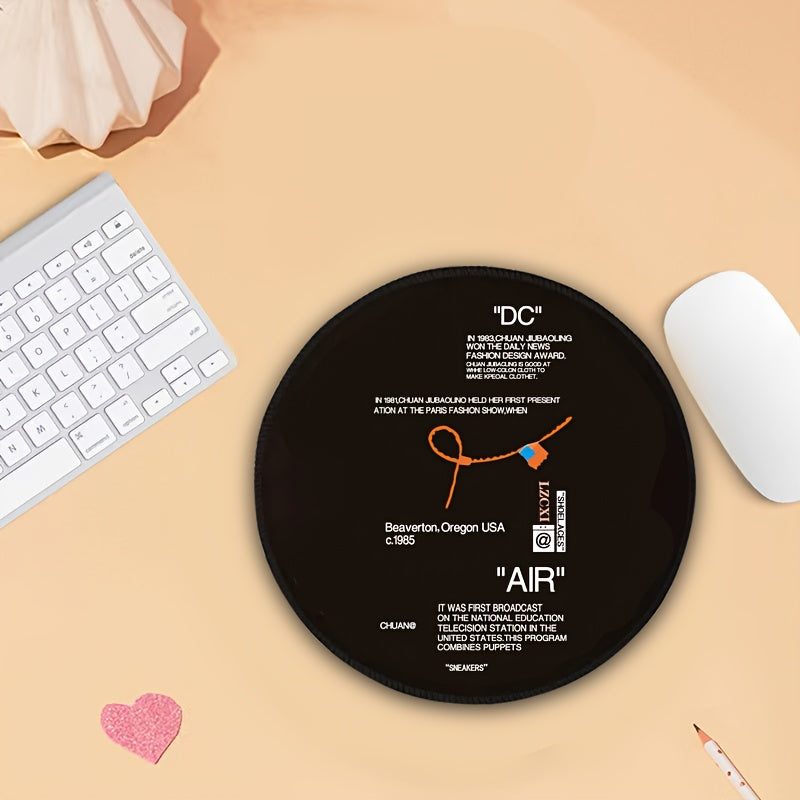 Hand Painted English Letter Circular Mouse Pad