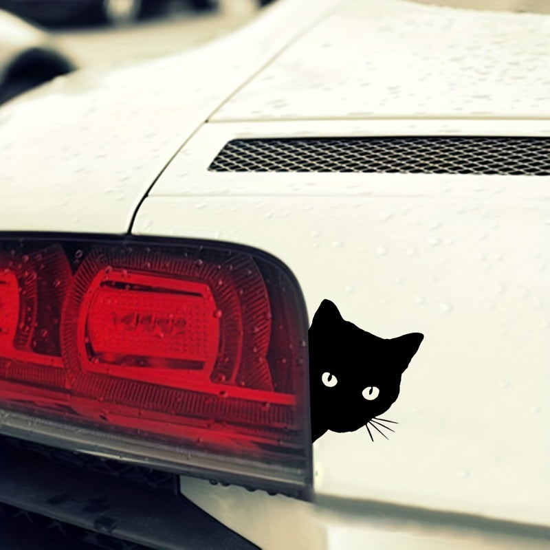 2pcs Cat Stealing Car Stickers Funny Vinyl Car Stickers