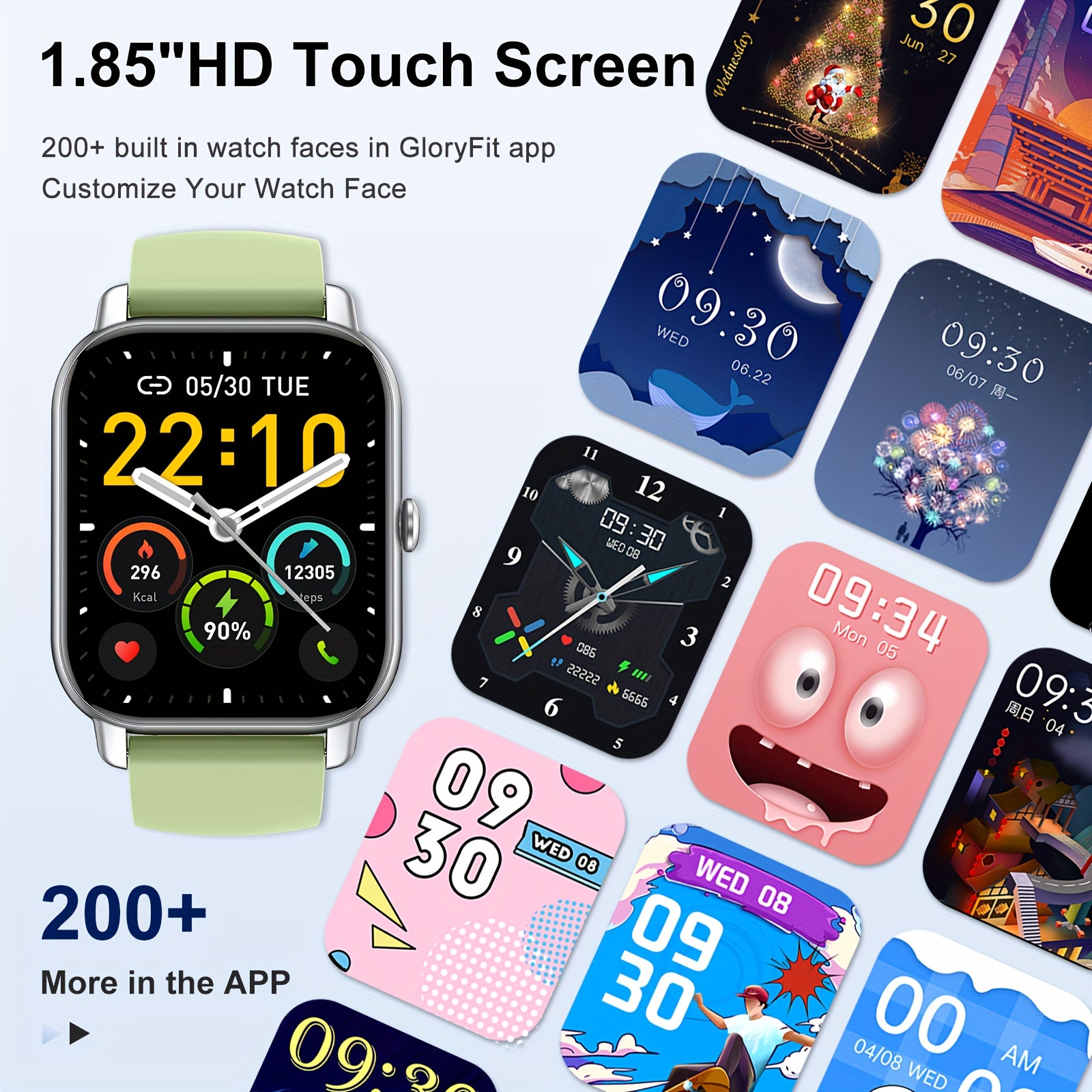 P66 Smart Watch Call 100 Sport Modes Sleep Monitor Pedometer
