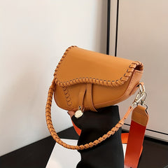 Niche Saddle Underarm Bag PU Leather Crossbody Clutch Purse