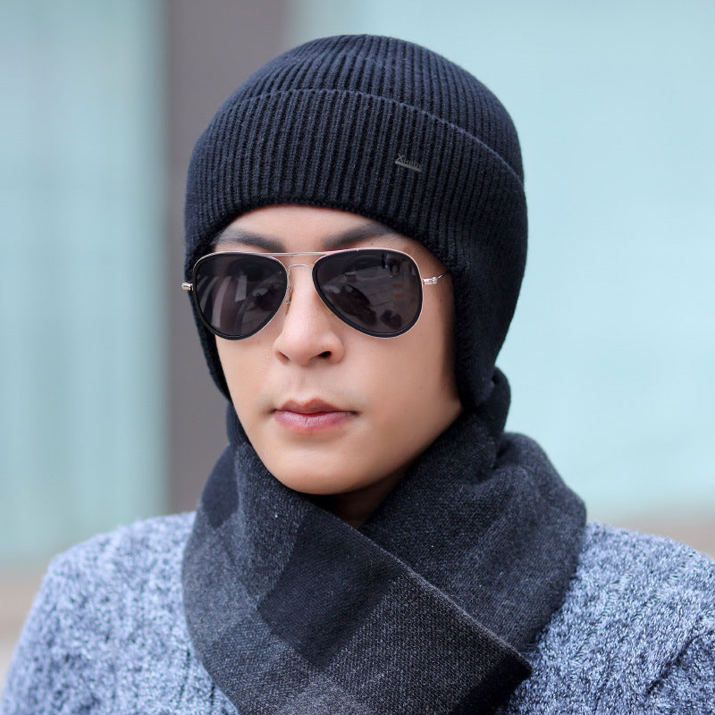 Cold-proof Thickened Knitted Wool Ear Hat