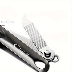Stainless Steel Large Nail Clipper & File Set