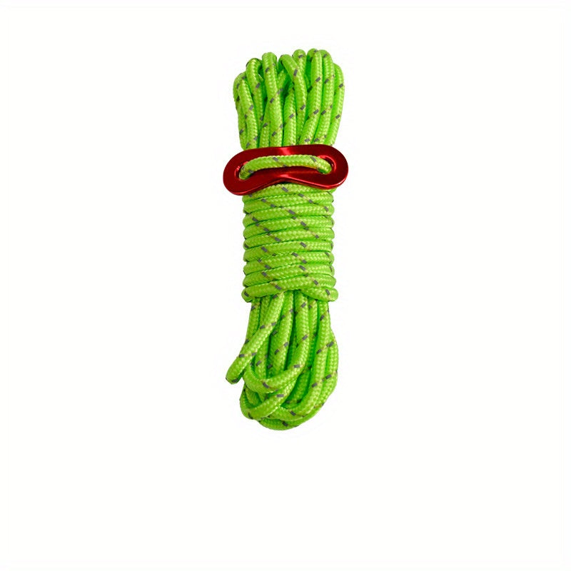 Reflective 4mm Camping Tent Rope with Wind Rope Buckle 4m