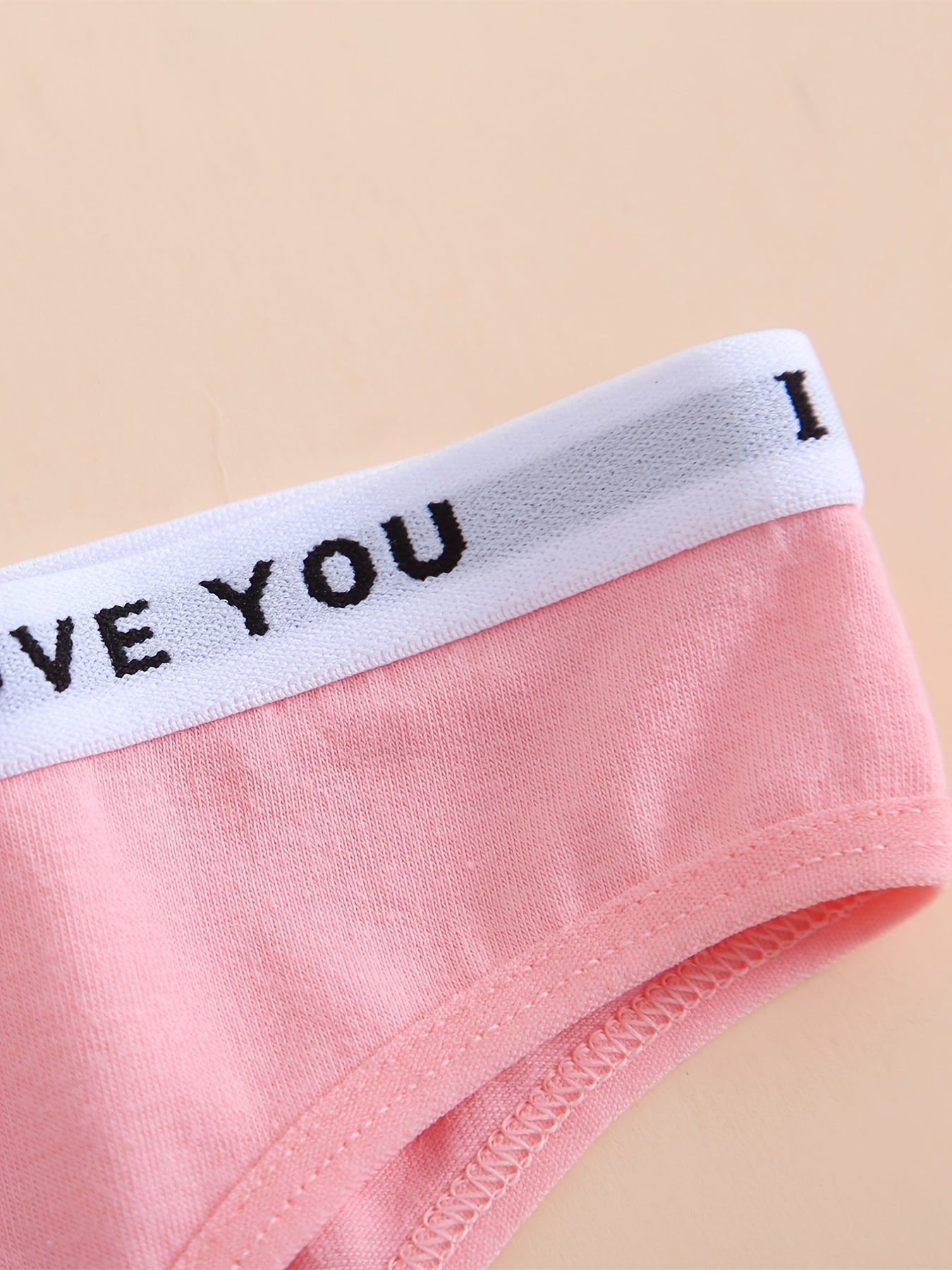 6pcs Letter Tape Thongs Women's Underwear Pack