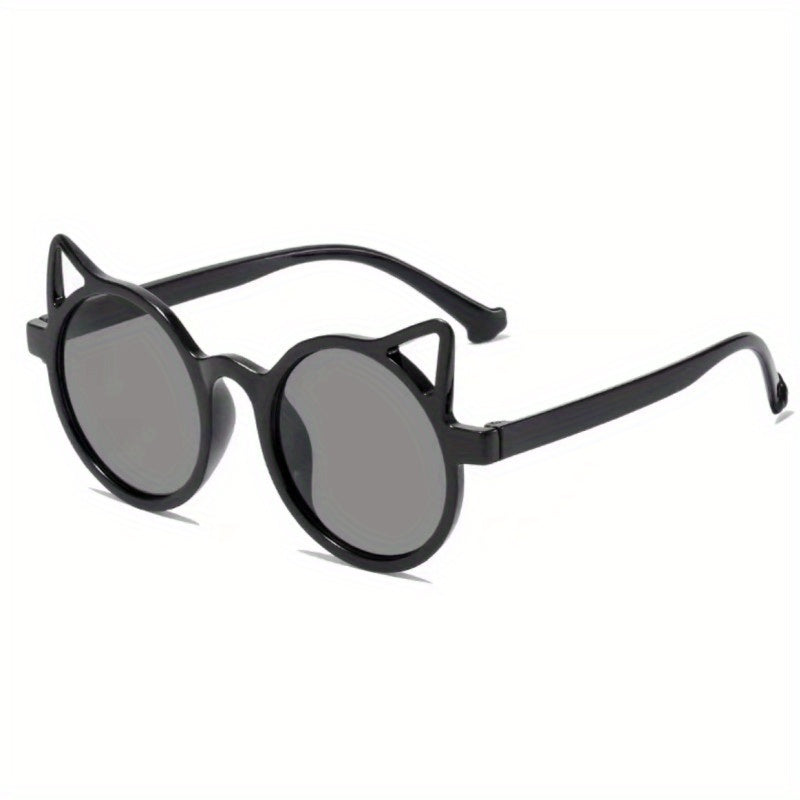 Cat Ear Round Sunglasses UV Protection for Kids