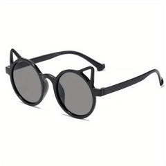 Cat Ear Round Sunglasses UV Protection for Kids