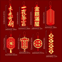 18pcs Year Of The Dragon Gift Pendant Money Tree Decoration